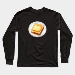 Butter Kawaii Yummy Coffee Vintage Bread Sandwich Toast Long Sleeve T-Shirt